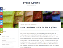 Tablet Screenshot of dyeing-clothes.com
